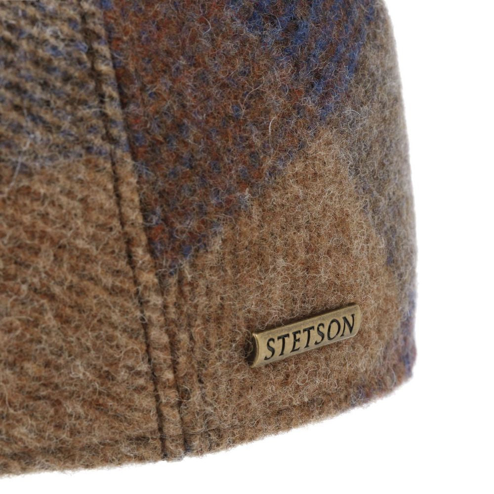Stetson Ivy Cap Wool Glen Check Cognac - Flat Cap fra Stetson hos The Prince Webshop