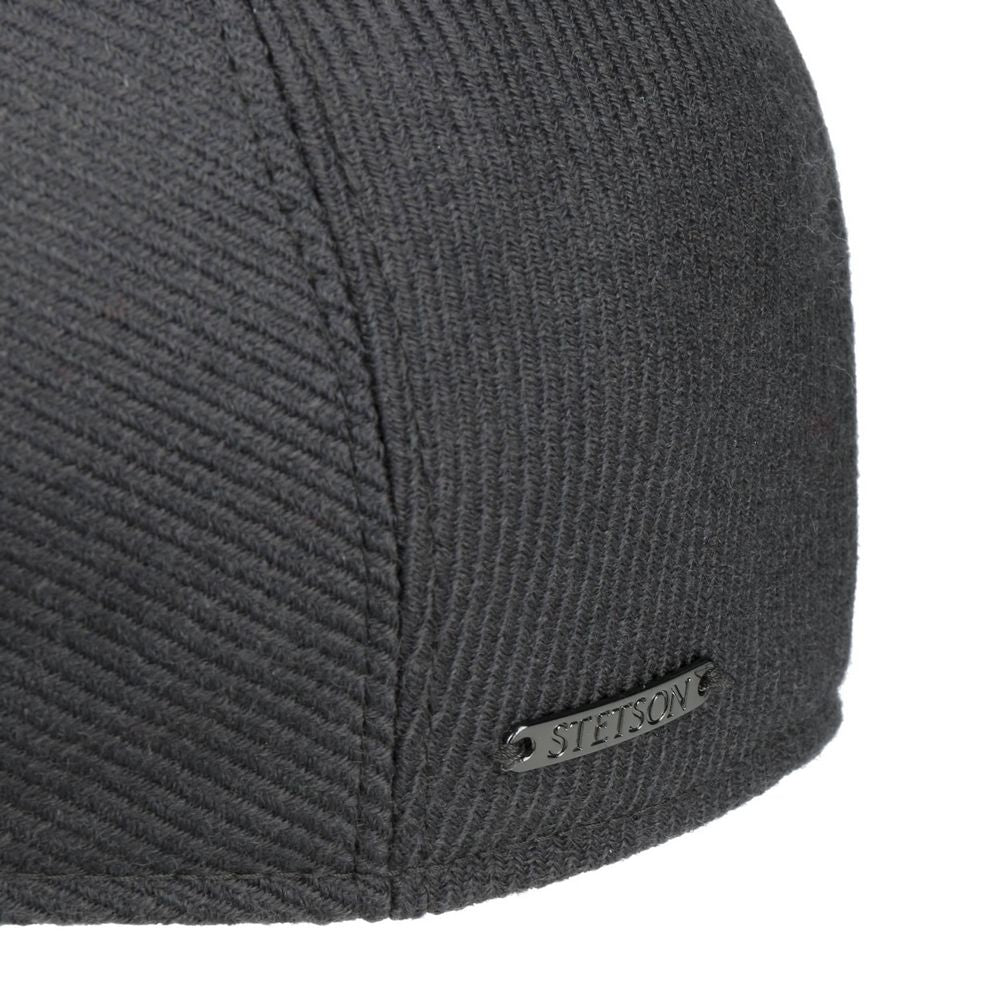 Stetson Ivy Cap Wool Twill Sixpence - Stål Grå - Flat Cap fra Stetson hos The Prince Webshop