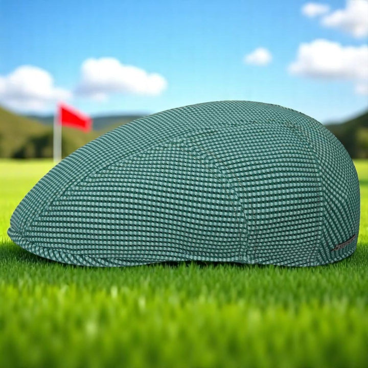 Stetson Ridge Golf Ivy Cap Waffle Pique - Grøn - Flat Cap fra Stetson hos The Prince Webshop