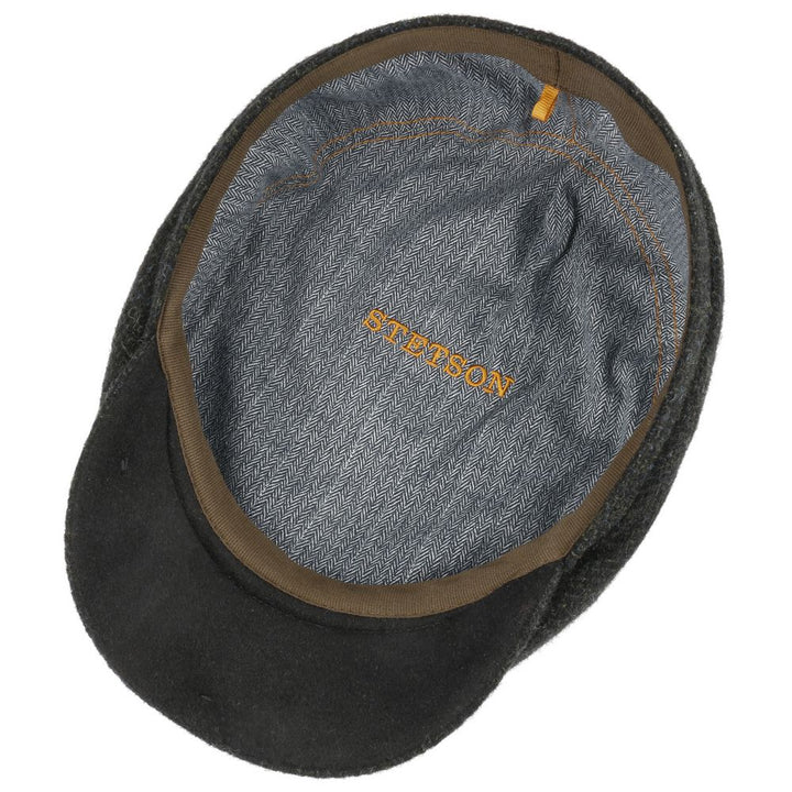 Stetson The Brit Driver Cap Wool Olive Sixpence - Flat Cap fra Stetson hos The Prince Webshop
