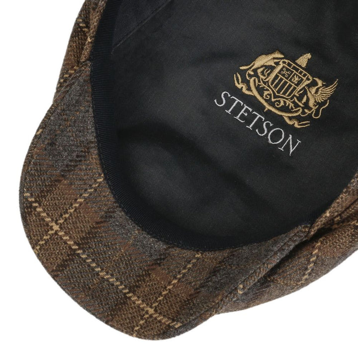 Stetson Driver Cap Glen Check Wool Cashmere - Flat Cap fra Stetson hos The Prince Webshop