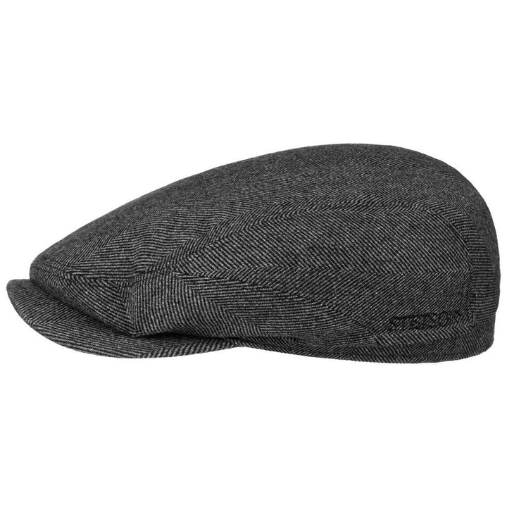 STETSON DRIVER CAP SUSTAINABLE CASHMERE HERRINGBONE - Flat Cap from Stetson at The Prince Webshop