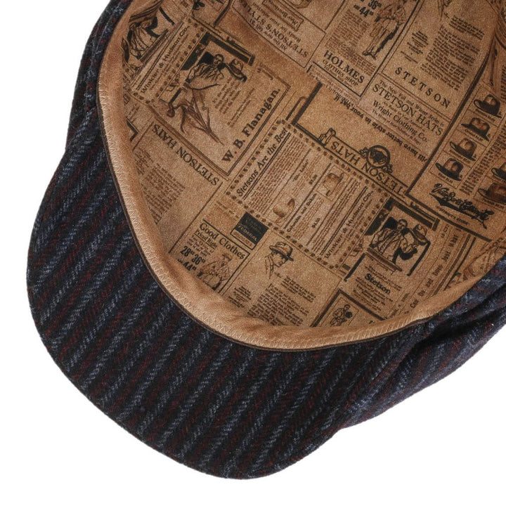 Stetson The Italian Driver Cap Woolen Stripe Sixpence - Flat Cap fra Stetson hos The Prince Webshop