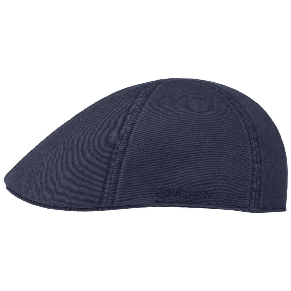 Stetson Texas Flat Cap Cotton - Navy Blå Duck Cap - Flat Cap fra Stetson hos The Prince Webshop