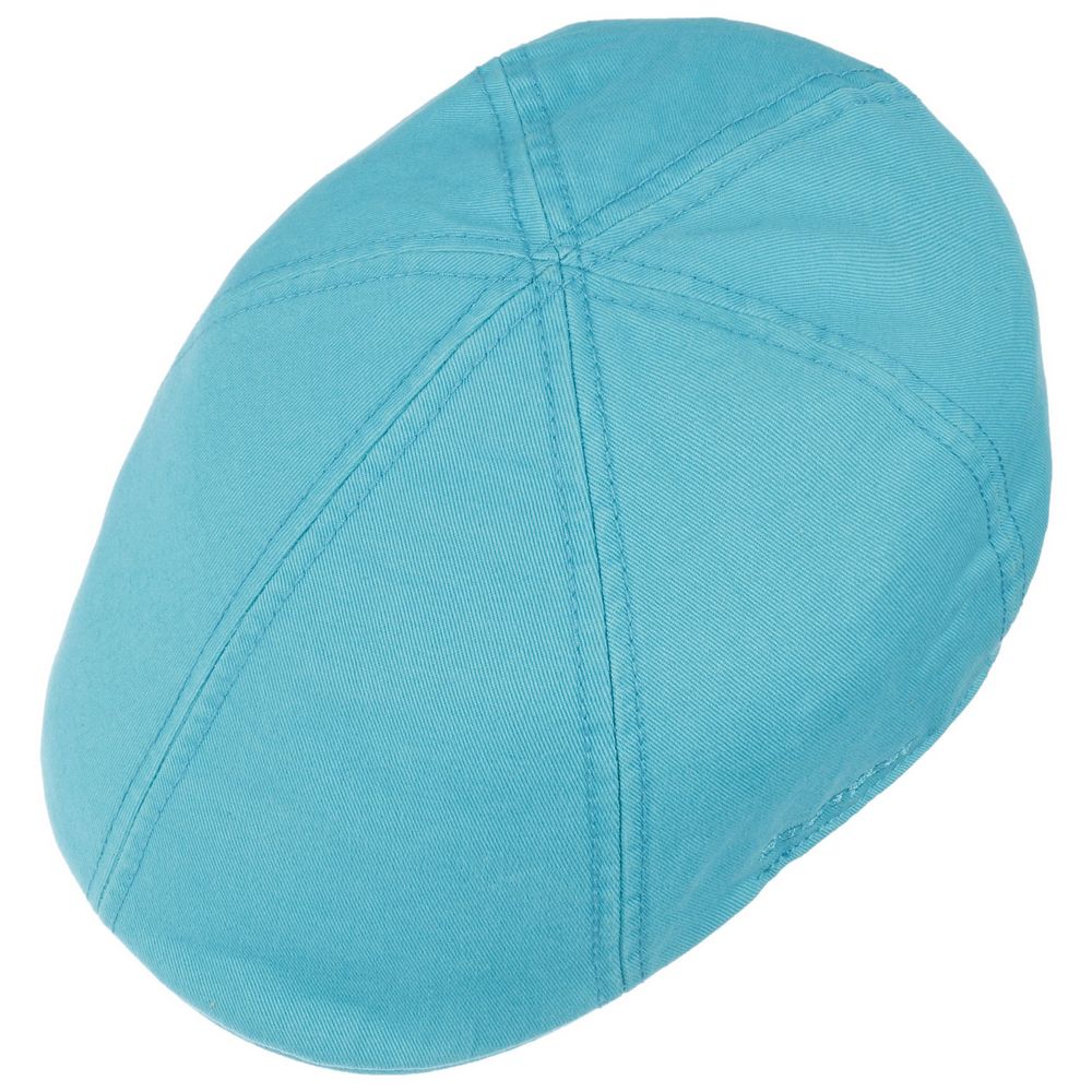 Stetson Texas Flat Cap Cotton - Turkis Duck Cap - Flat Cap fra Stetson hos The Prince Webshop