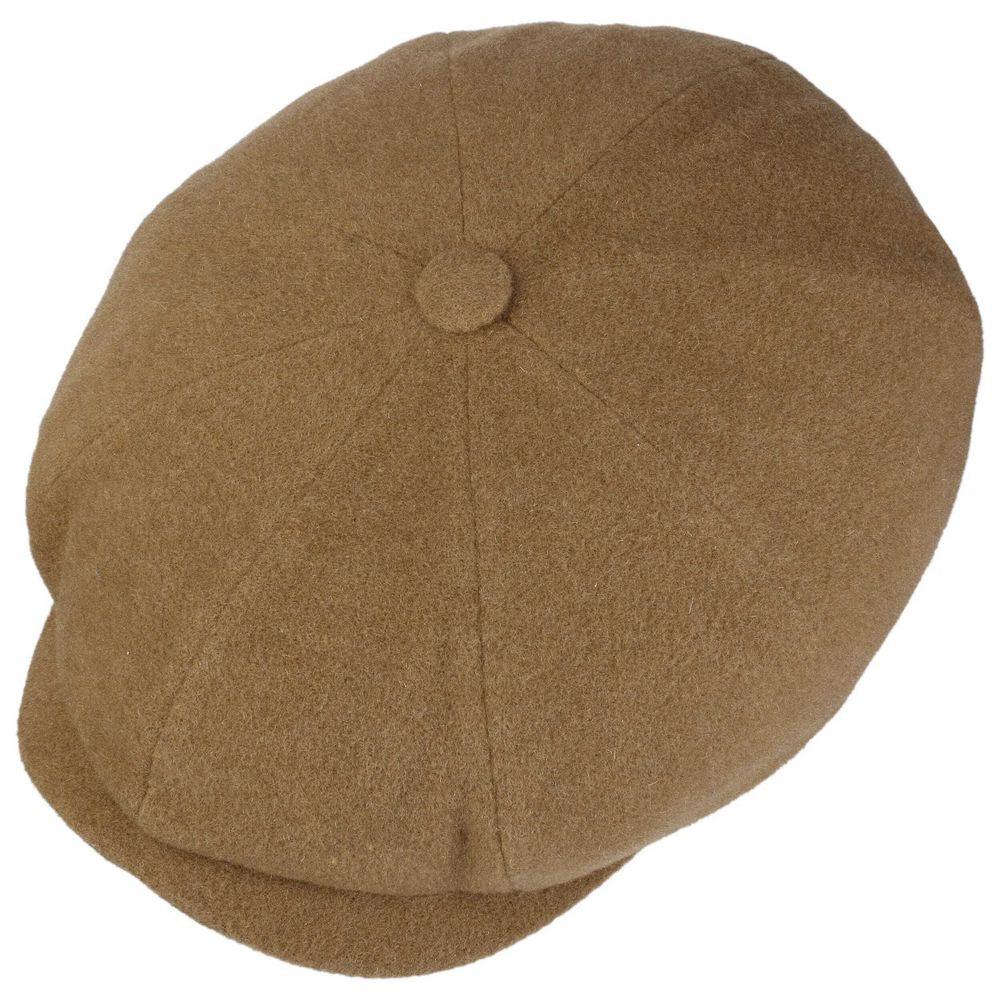 Stetson Hatteras Wool Cashmere Camel - Flat Cap fra Stetson hos The Prince Webshop