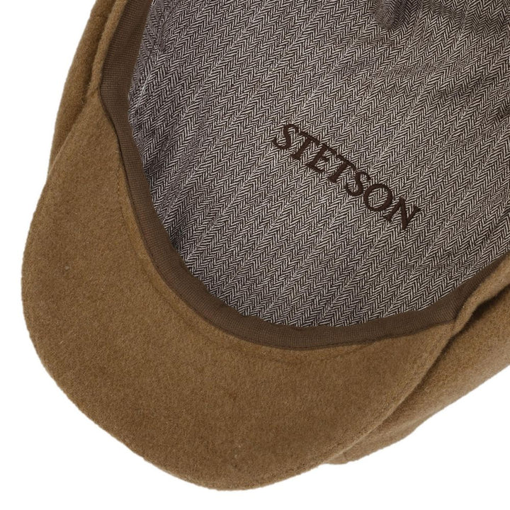 Stetson Hatteras Wool Cashmere Camel - Flat Cap fra Stetson hos The Prince Webshop