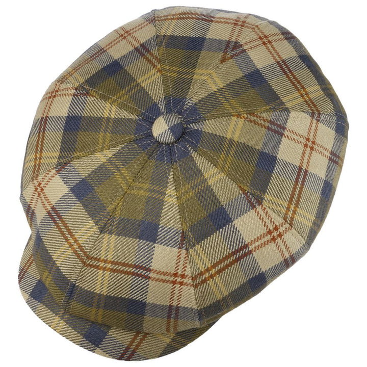 Stetson Hatteras Wool Silk Plaid Check - Flat Cap fra Stetson hos The Prince Webshop