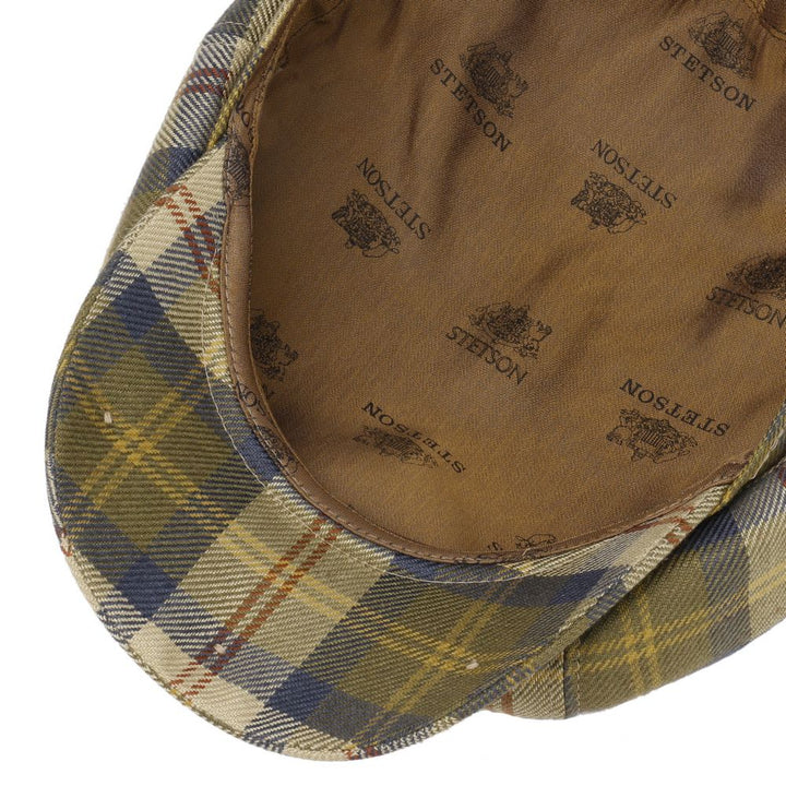 Stetson Hatteras Wool Silk Plaid Check - Flat Cap fra Stetson hos The Prince Webshop