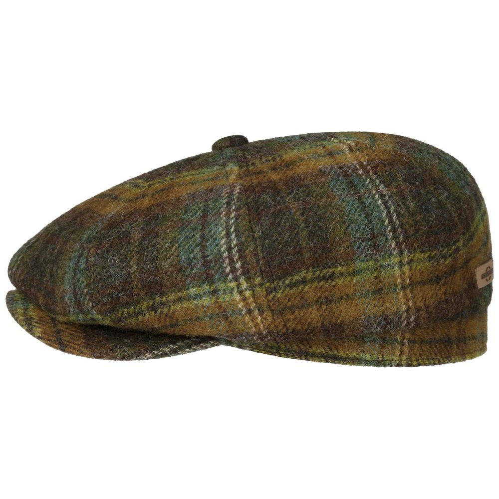 Stetson Hatteras Glen Check Wool med Øreklapper - Flat Cap fra Stetson hos The Prince Webshop