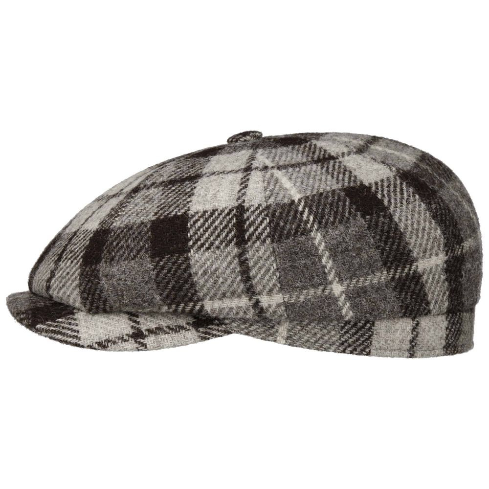 Hatteras Sustainable Harris Tweed Undyed Virgin Wool - Flat Cap fra Stetson hos The Prince Webshop