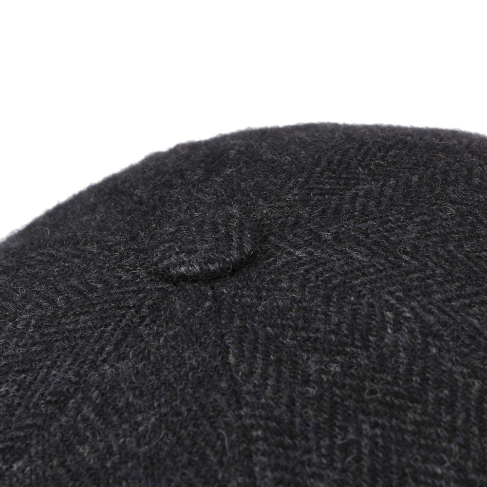 Stetson Hatteras Mørkegrå Sildeben Uld Flat Cap - Flat Cap fra Stetson hos The Prince Webshop