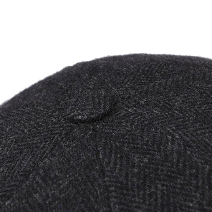 Stetson Hatteras Mørkegrå Sildeben Uld Flat Cap - Flat Cap fra Stetson hos The Prince Webshop