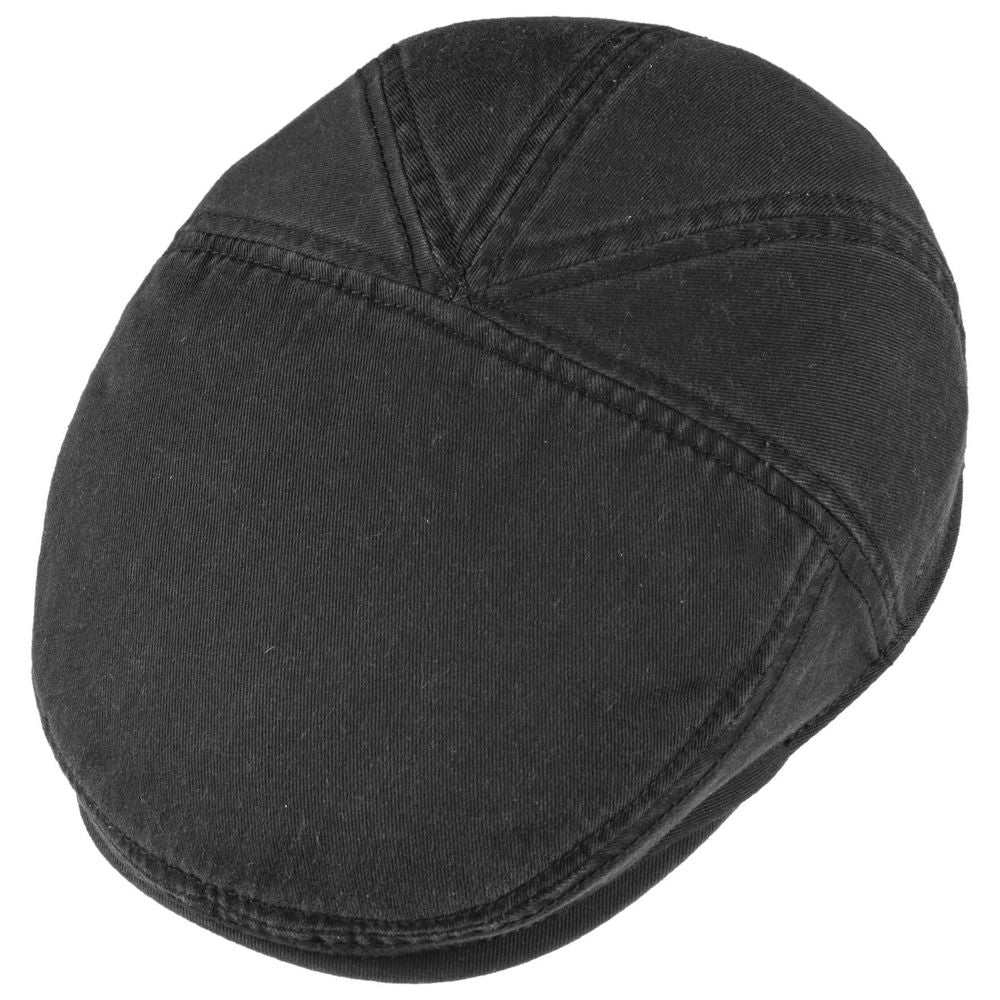 Stetson Ivy Cap Cotton - Sort Bomulds Sixpence - Flat Cap fra Stetson hos The Prince Webshop