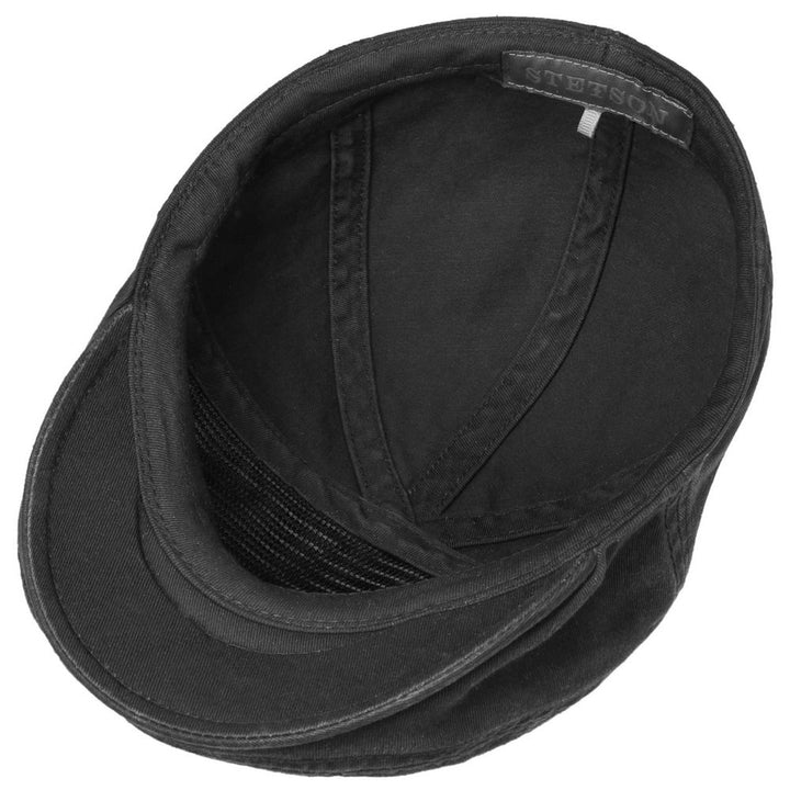 Stetson Ivy Cap Cotton - Sort Bomulds Sixpence - Flat Cap fra Stetson hos The Prince Webshop
