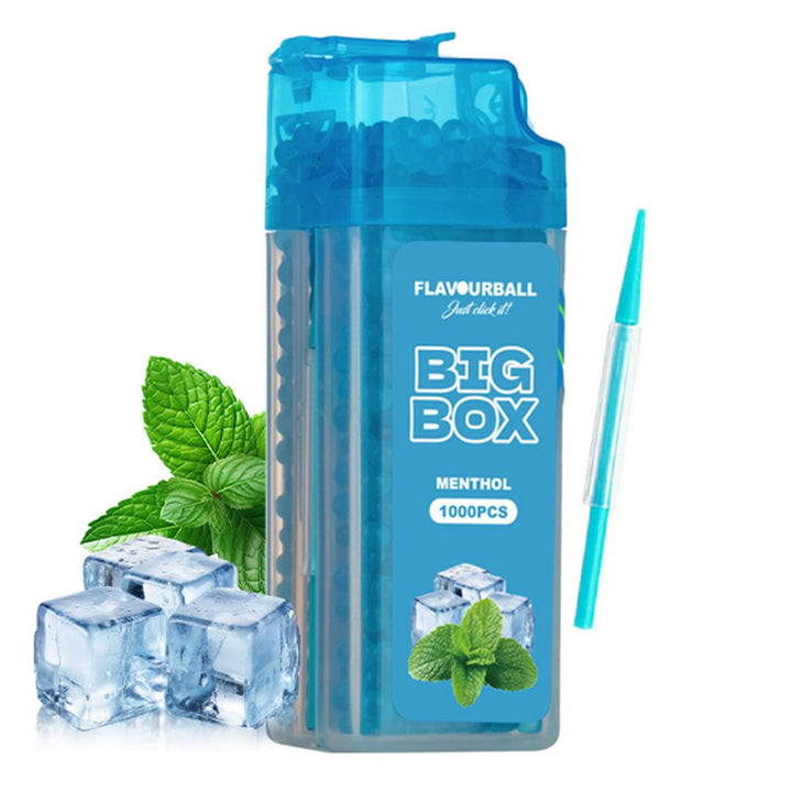 1000 stk Menthol Flavour Balls Aroma Kugler i Big Box