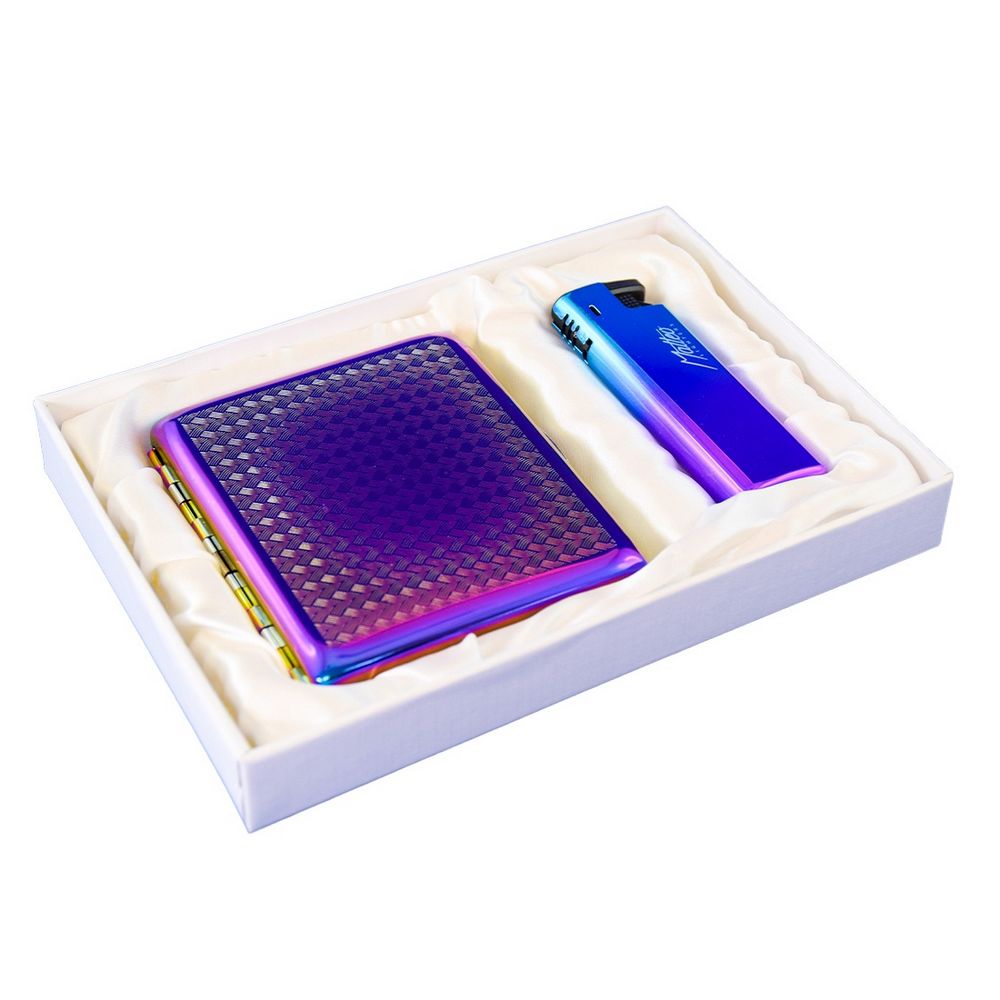 Matteo Gavesæt Cigaretetui og Lighter - Rainbow - Cigaret Etui fra Matteo hos The Prince Webshop