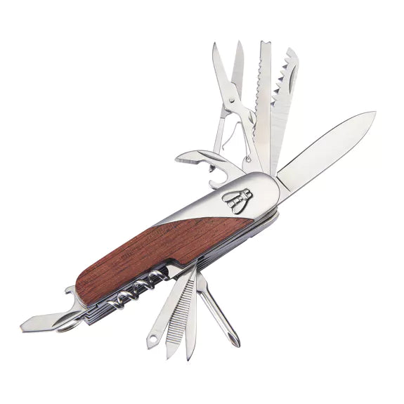 Laguiole Multifunktions Lommekniv med Læderetui - Multifunktions Kniv fra Laguiole hos The Prince Webshop