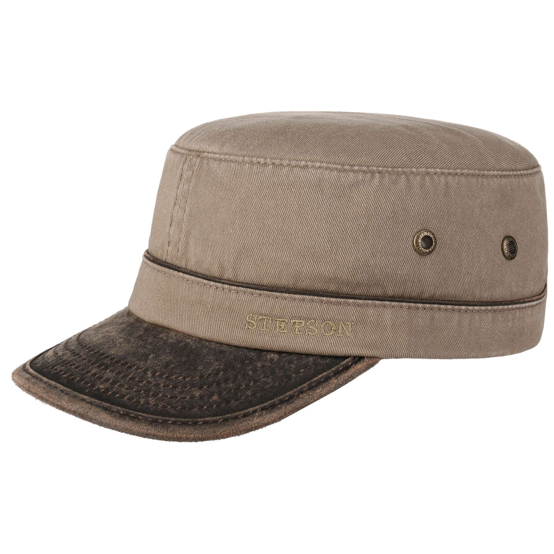 Stetson Two Color Army Cap Cotton Sand - Army Cap fra Stetson hos The Prince Webshop