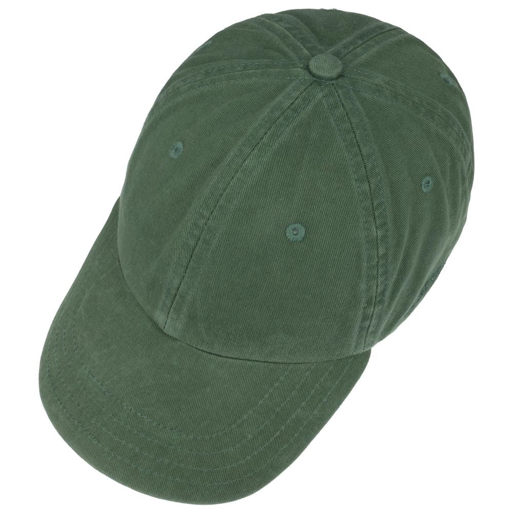 Stetson Baseball Cap Cotton - Ensfarvet Grøn - Baseball Cap fra Stetson hos The Prince Webshop
