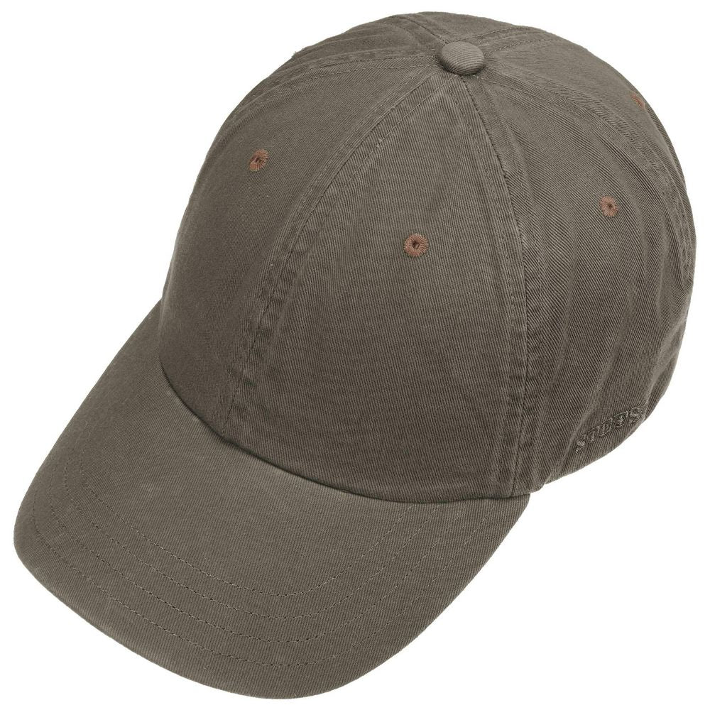 Stetson Baseball Cap Cotton - Ensfarvet Khaki - Baseball Cap fra Stetson hos The Prince Webshop