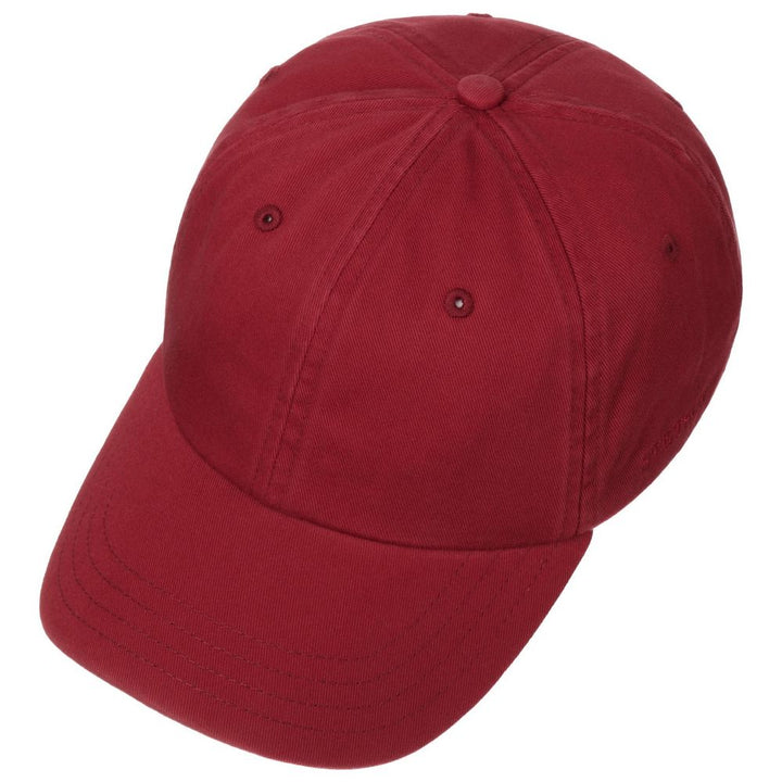 Stetson Baseball Cap Cotton - Ensfarvet Vinrød - Baseball Cap fra Stetson hos The Prince Webshop