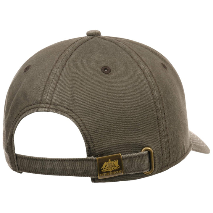 Stetson Baseball Cap Chino Twill Olive - Baseball Cap fra Stetson hos The Prince Webshop