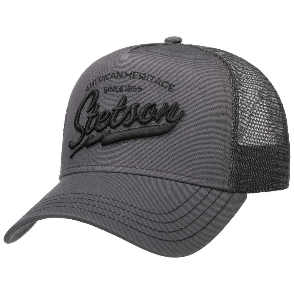 Stetson Trucker Cap American Heritage Classic Grey - Baseball Cap fra Stetson hos The Prince Webshop