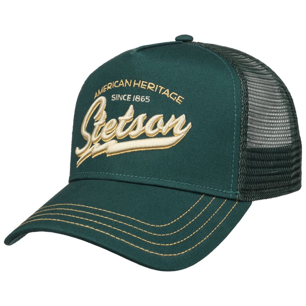 Stetson Trucker Cap American Heritage Classic Forest Green - Baseball Cap fra Stetson hos The Prince Webshop
