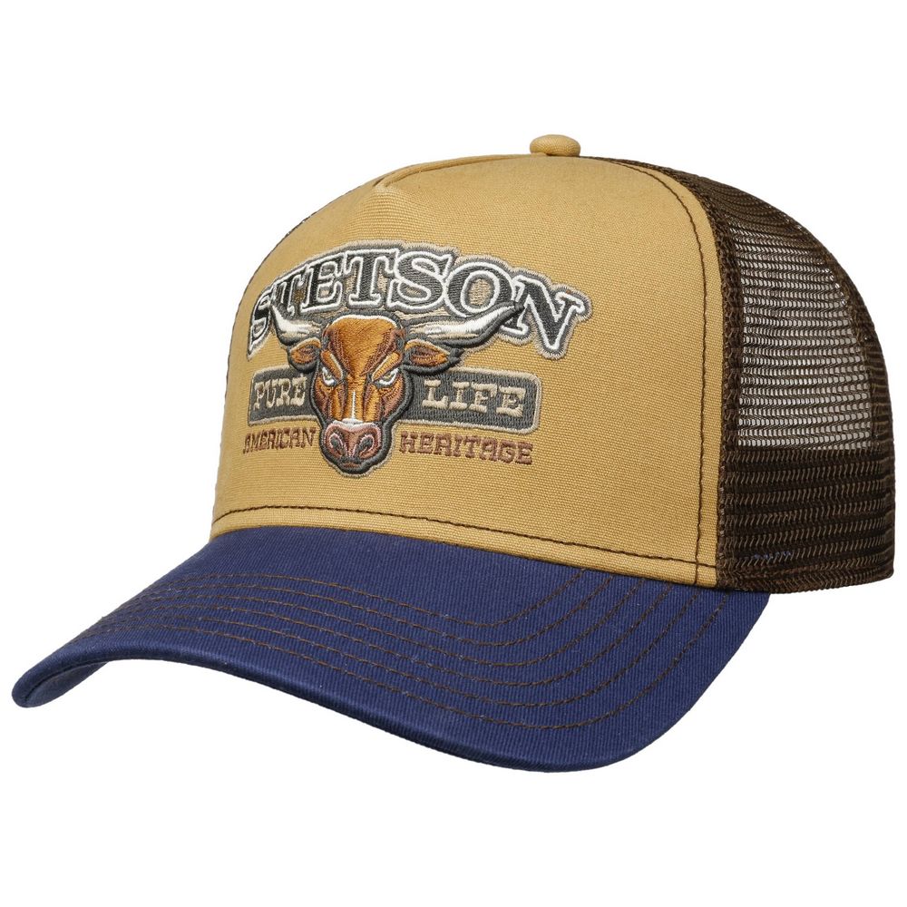 Stetson Pure Life Bull Trucker Cap - Baseball Cap fra Stetson hos The Prince Webshop