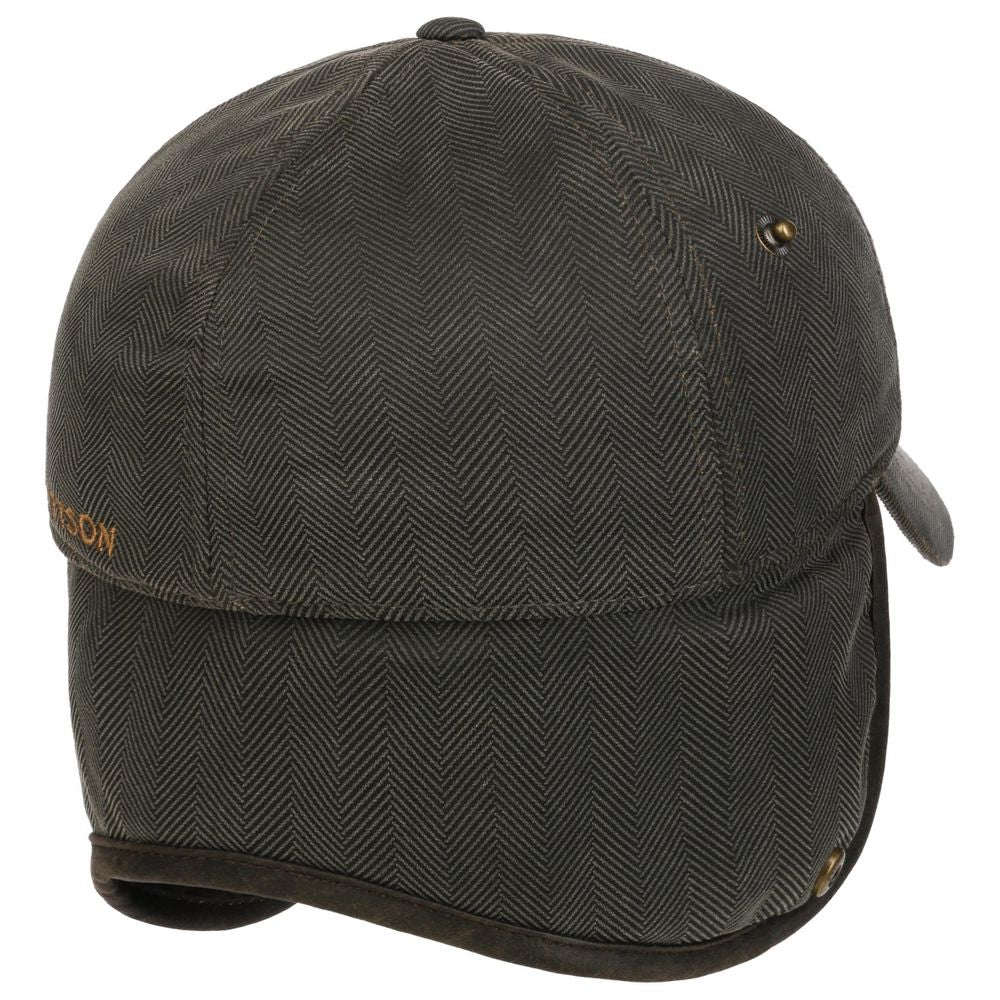 Stetson Herringbone EL Baseball Cap w/Earflaps - Baseball Cap fra Stetson hos The Prince Webshop