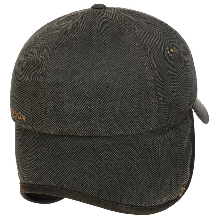 Stetson Herringbone EL Baseball Cap w/Earflaps - Baseball Cap fra Stetson hos The Prince Webshop