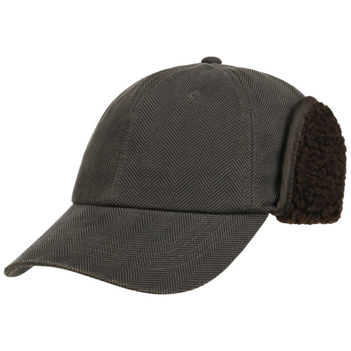 Stetson Herringbone EL Baseball Cap w/Earflaps - Baseball Cap fra Stetson hos The Prince Webshop
