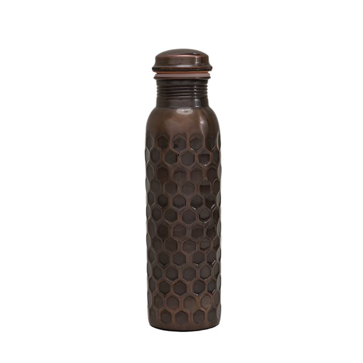 Ren Kobber Vandflaske Diamond Antik - 1 liter - Gave Ide fra Ayurveda Specialist B.V. hos The Prince Webshop
