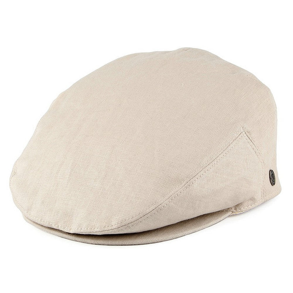 Jaxon & James Linen Flat Cap - Natural - Flat Cap fra Jaxon & James hos The Prince Webshop