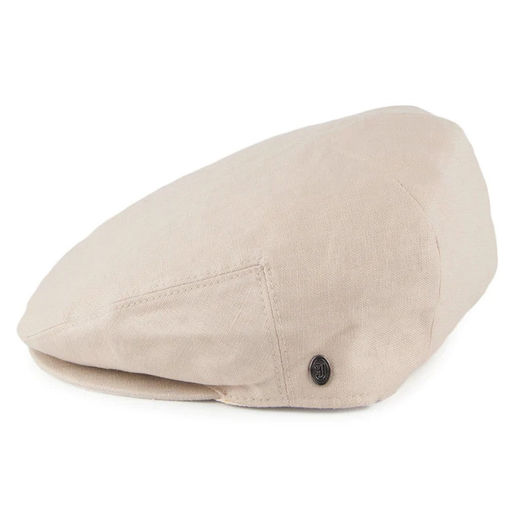 Jaxon & James Linen Flat Cap - Natural - Flat Cap fra Jaxon & James hos The Prince Webshop