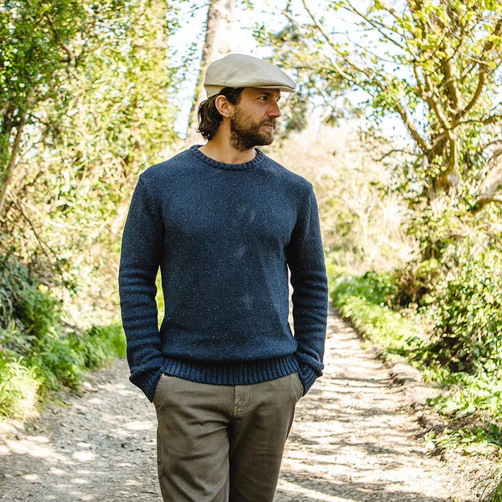 Jaxon & James Linen Flat Cap - Natural - Flat Cap fra Jaxon & James hos The Prince Webshop