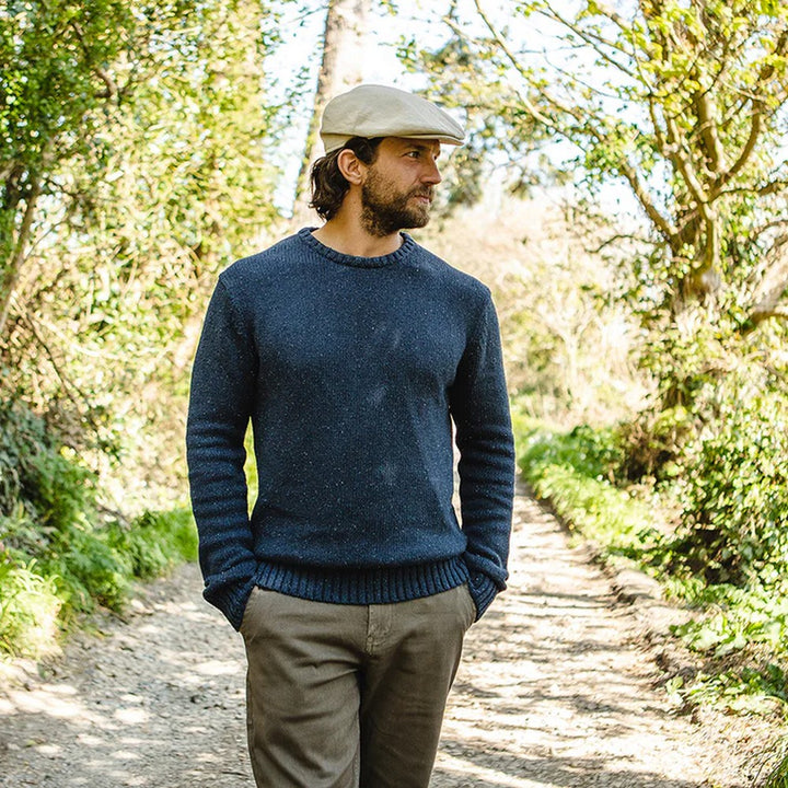 Jaxon & James Linen Flat Cap - Natural - Flat Cap fra Jaxon & James hos The Prince Webshop
