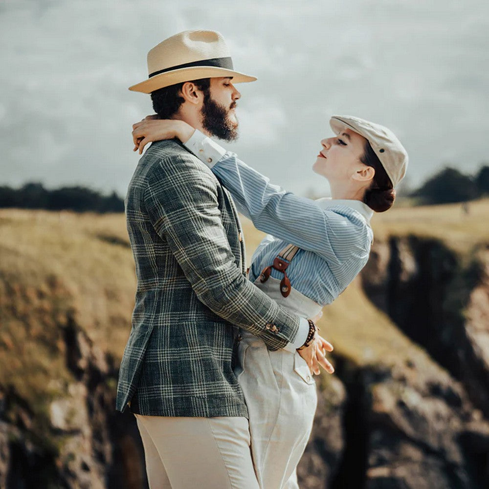 Jaxon & James Linen Flat Cap - Natural - Flat Cap fra Jaxon & James hos The Prince Webshop