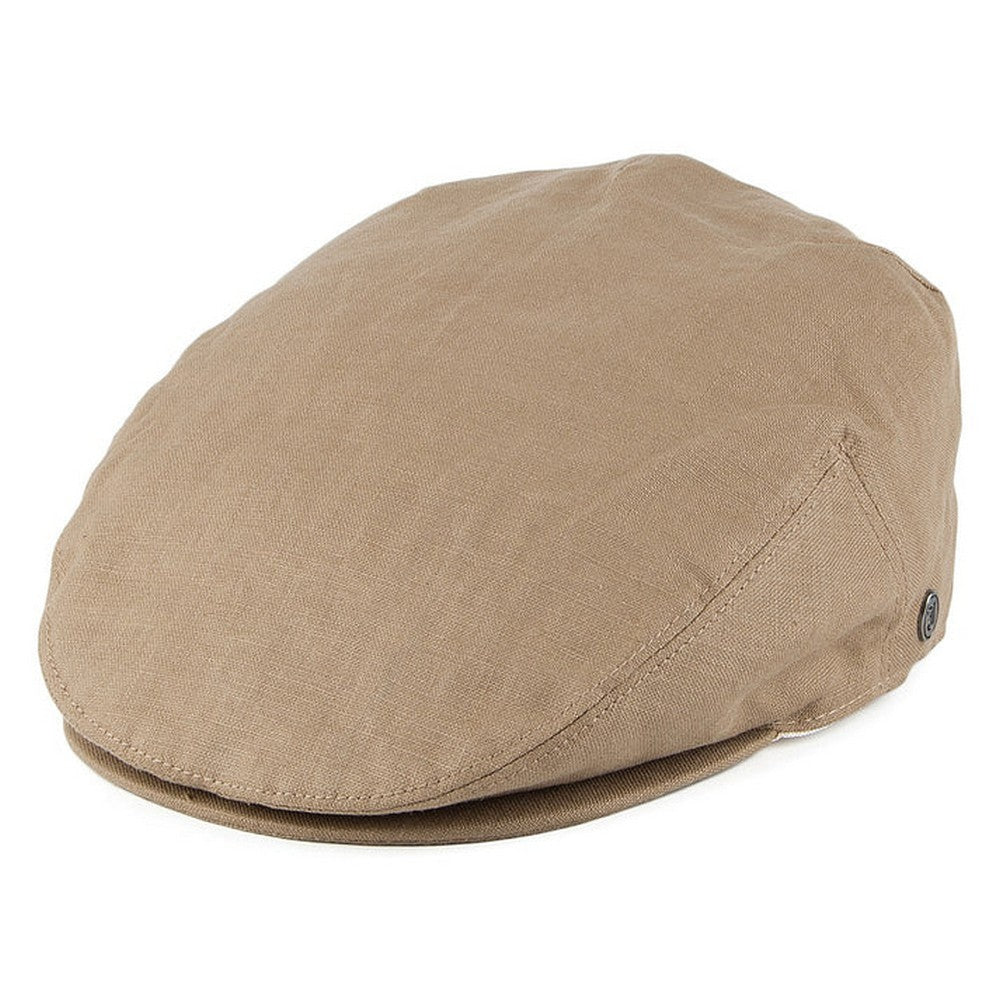 Jaxon & James Linen Flat Cap - Camel - Flat Cap fra Jaxon & James hos The Prince Webshop