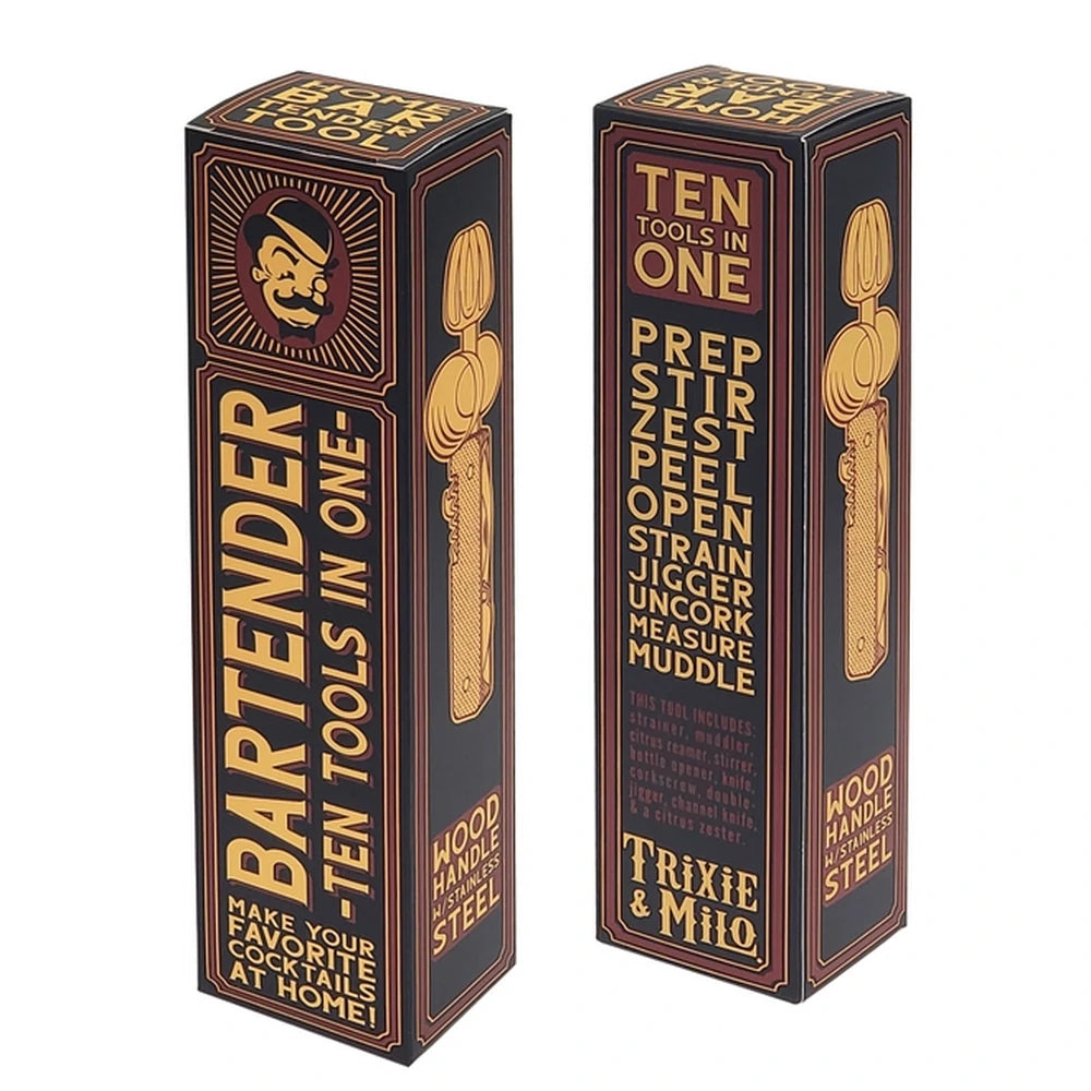 Trixie & Milo - 10-in-1 Barware Tool - Bartender Gear fra Trixie & Milo hos The Prince Webshop
