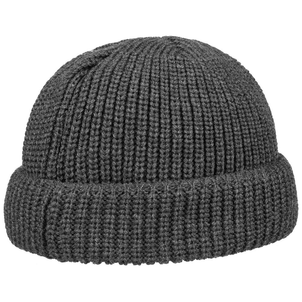 Stetson Docker Style Beanie Hue Antracit Merino Uld - Hue fra Stetson hos The Prince Webshop