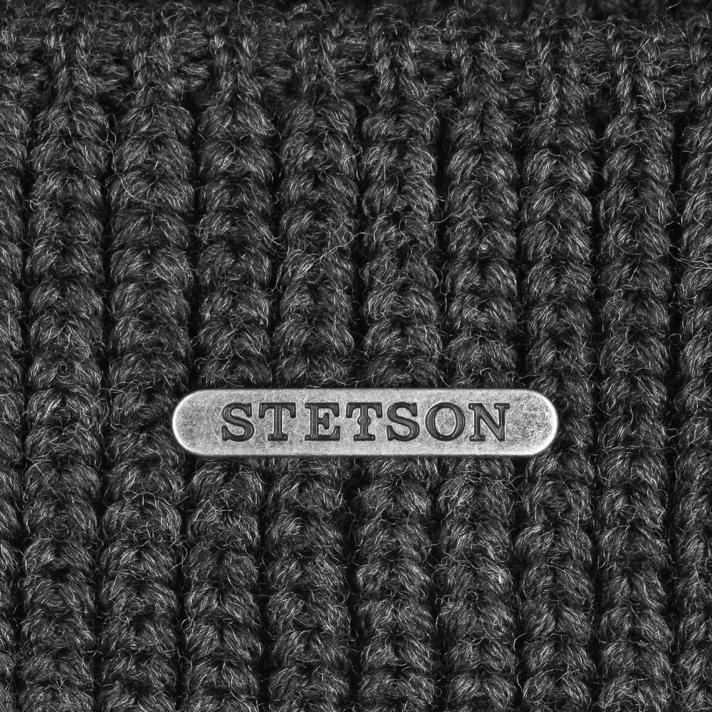 Stetson Docker Style Beanie Hue Antracit Merino Uld - Hue fra Stetson hos The Prince Webshop