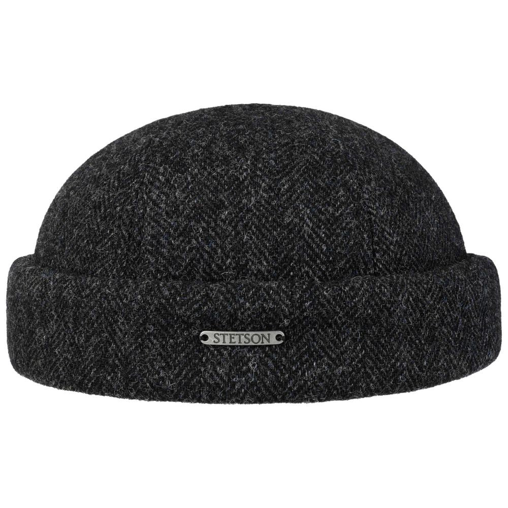 Stetson Wool Herringbone Docker Cap - Docker Cap fra Stetson hos The Prince Webshop