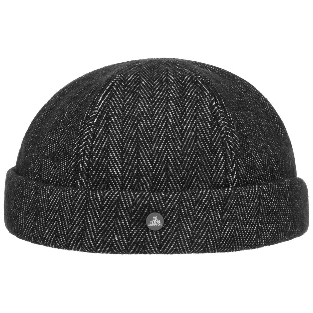 Hammaburg Herringbone Docker Hue i Uld - Docker Cap fra Hammaburg hos The Prince Webshop