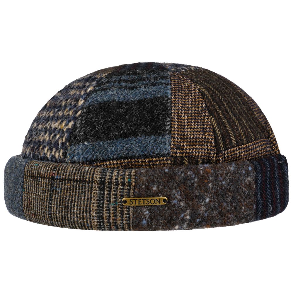 Stetson Woolmix Patchwork Docker Cap - S (55 cm) - Docker Cap fra Stetson hos The Prince Webshop
