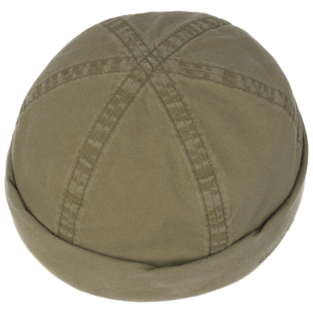 Stetson Superlight Organic Cotton Docker Hue - Khaki - Docker Cap fra Stetson hos The Prince Webshop