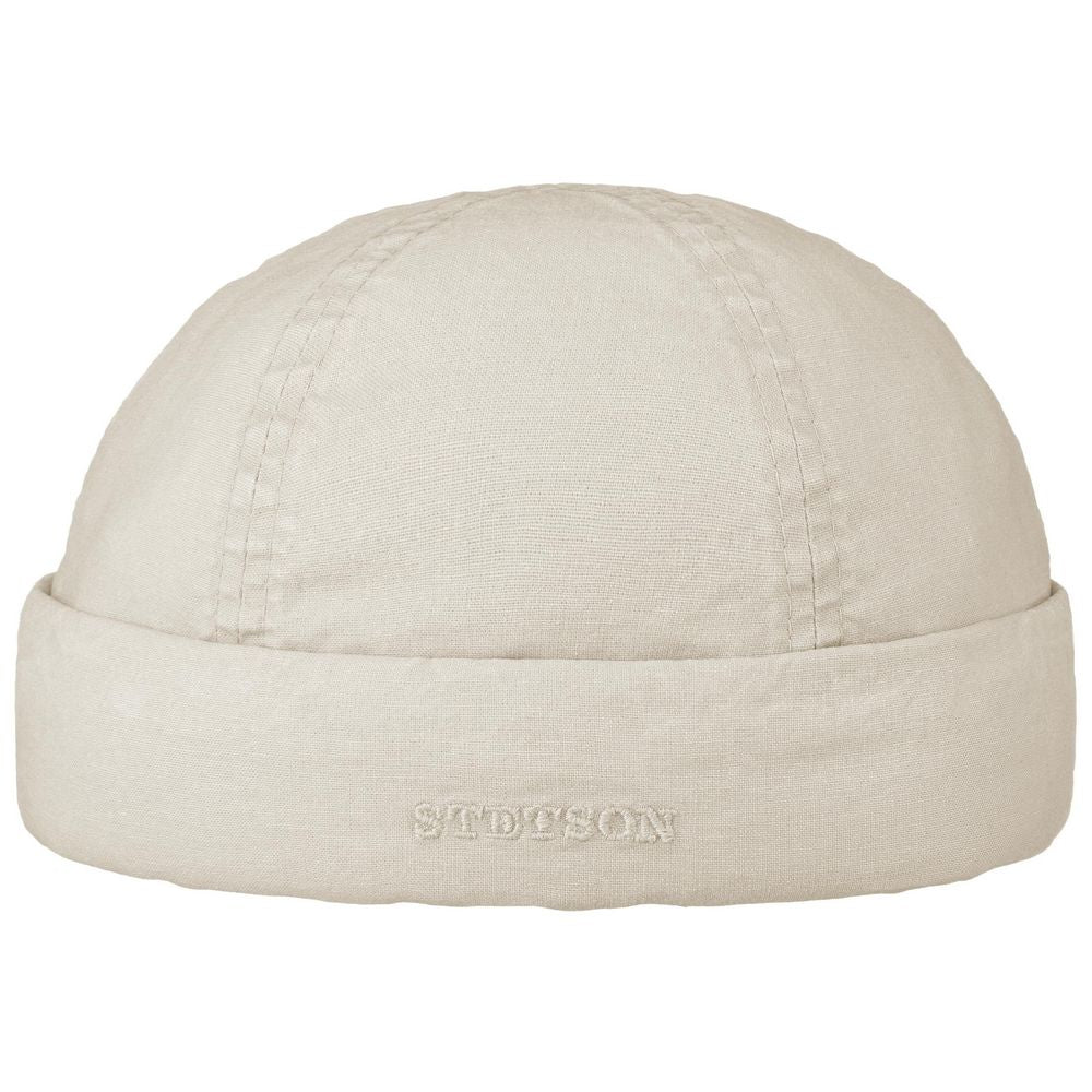 Stetson Delave Organic Cotton Docker Hue - Elfenben - Docker Cap fra Stetson hos The Prince Webshop