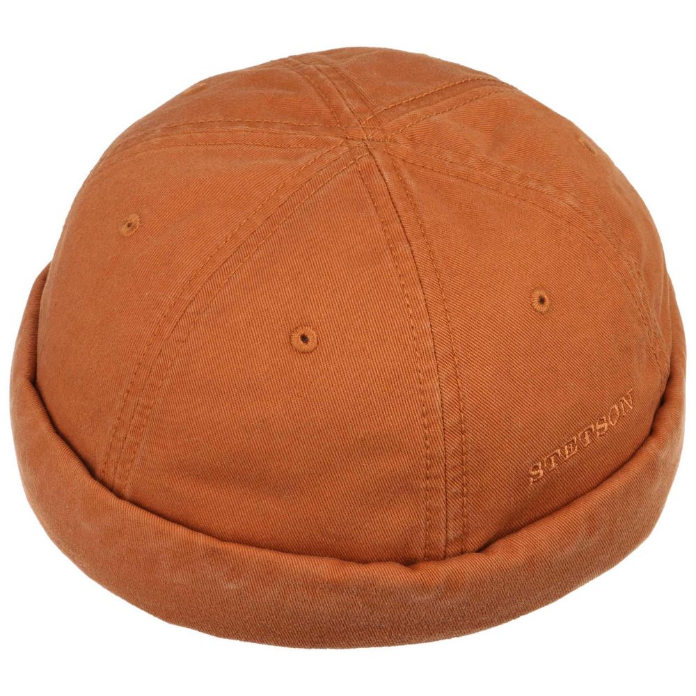 Stetson Docker Cotton - Rustfarvet Bomulds Cap - Docker Cap fra Stetson hos The Prince Webshop
