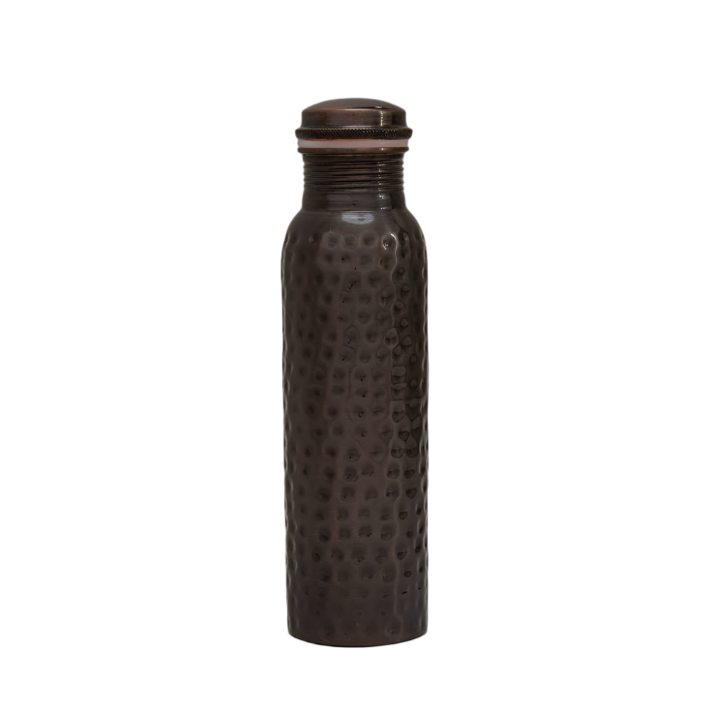 Ren Kobber Vandflaske hamret antik - 950 ml (tung) - Gave Ide fra Ayurveda Specialist B.V. hos The Prince Webshop